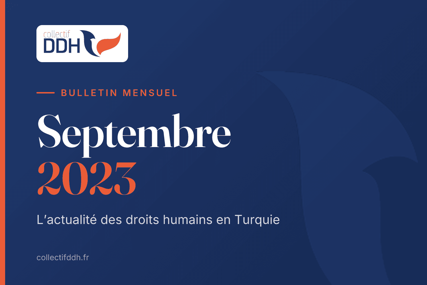 Bulletin mensuel du Collectif DDH : Septembre 2023